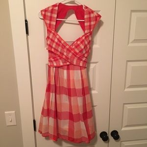 Plaid Jessica Simpson Cocktail Dress